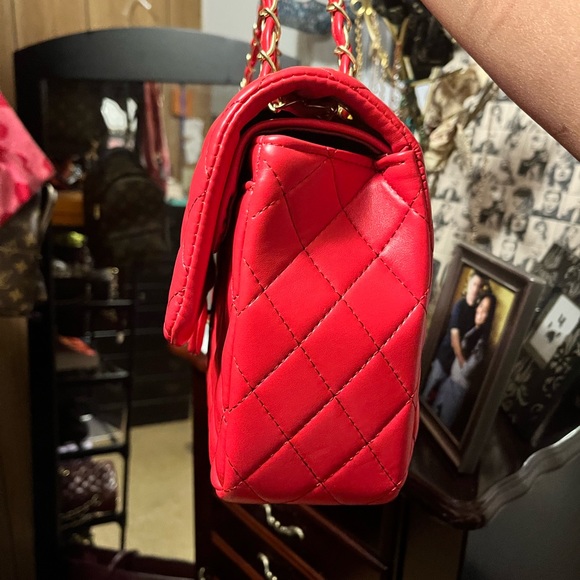 Quilted Faux Leather Double Flap - Picture 3 of 4